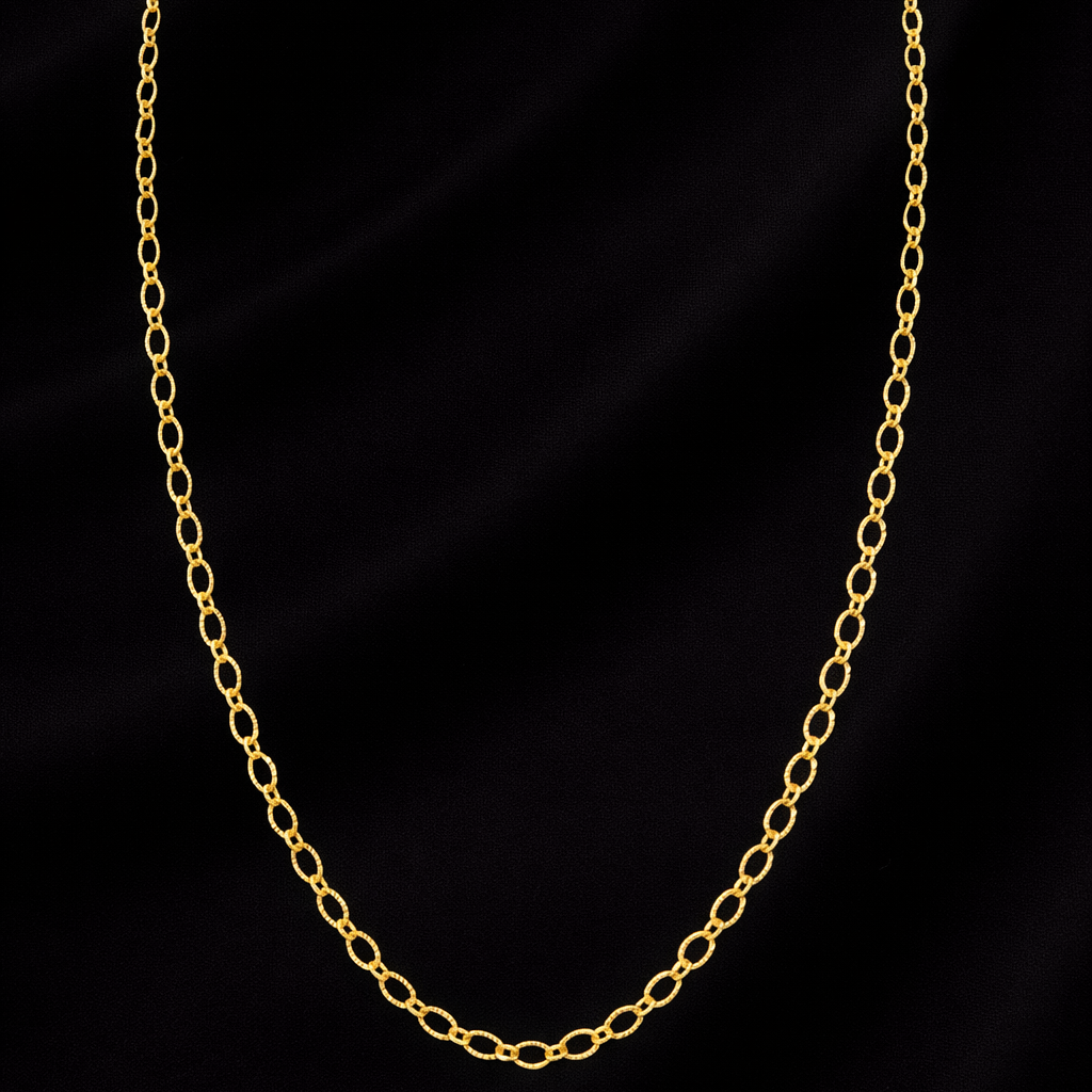 Classic Gold-Tone Oval Link Chain