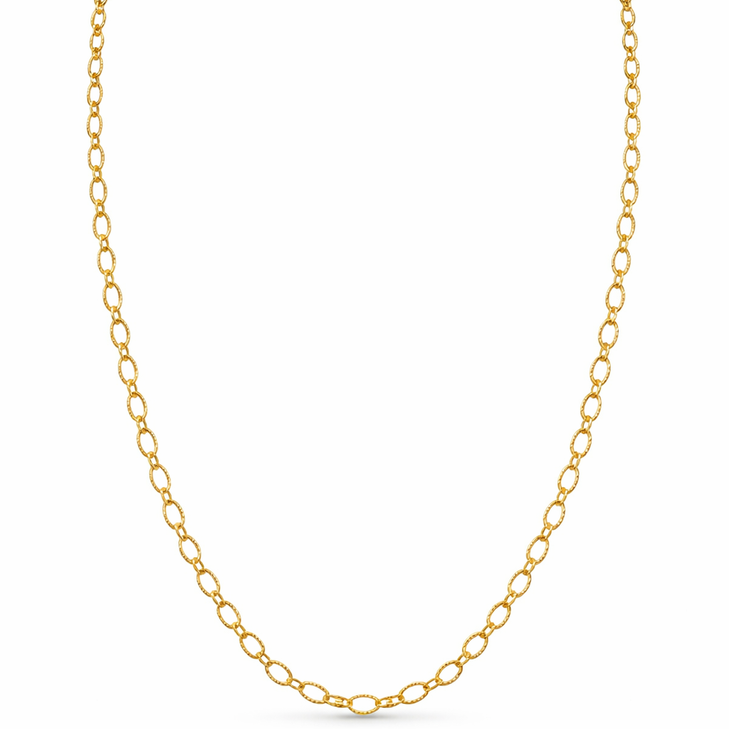 Classic Gold-Tone Oval Link Chain