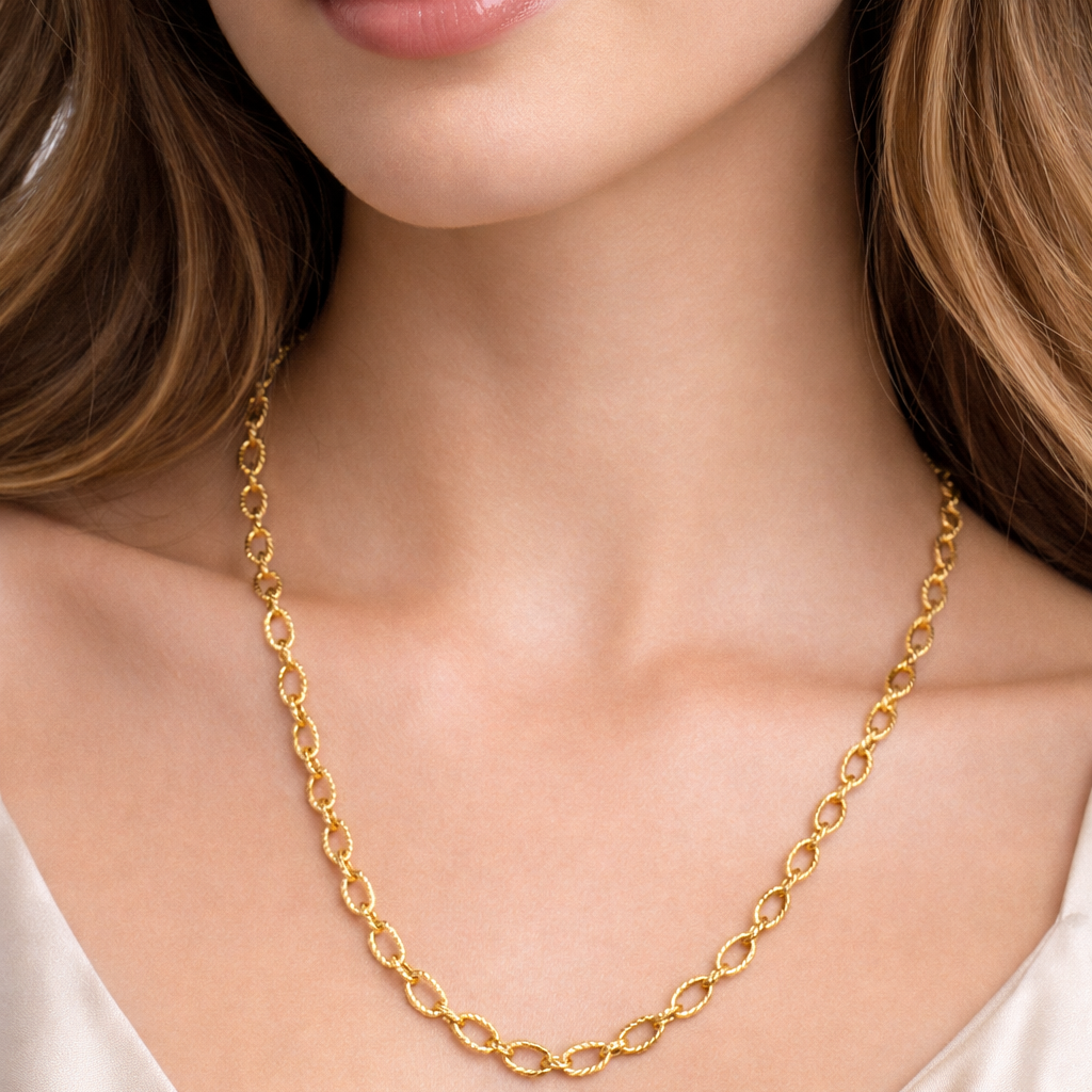 Classic Gold-Tone Oval Link Chain