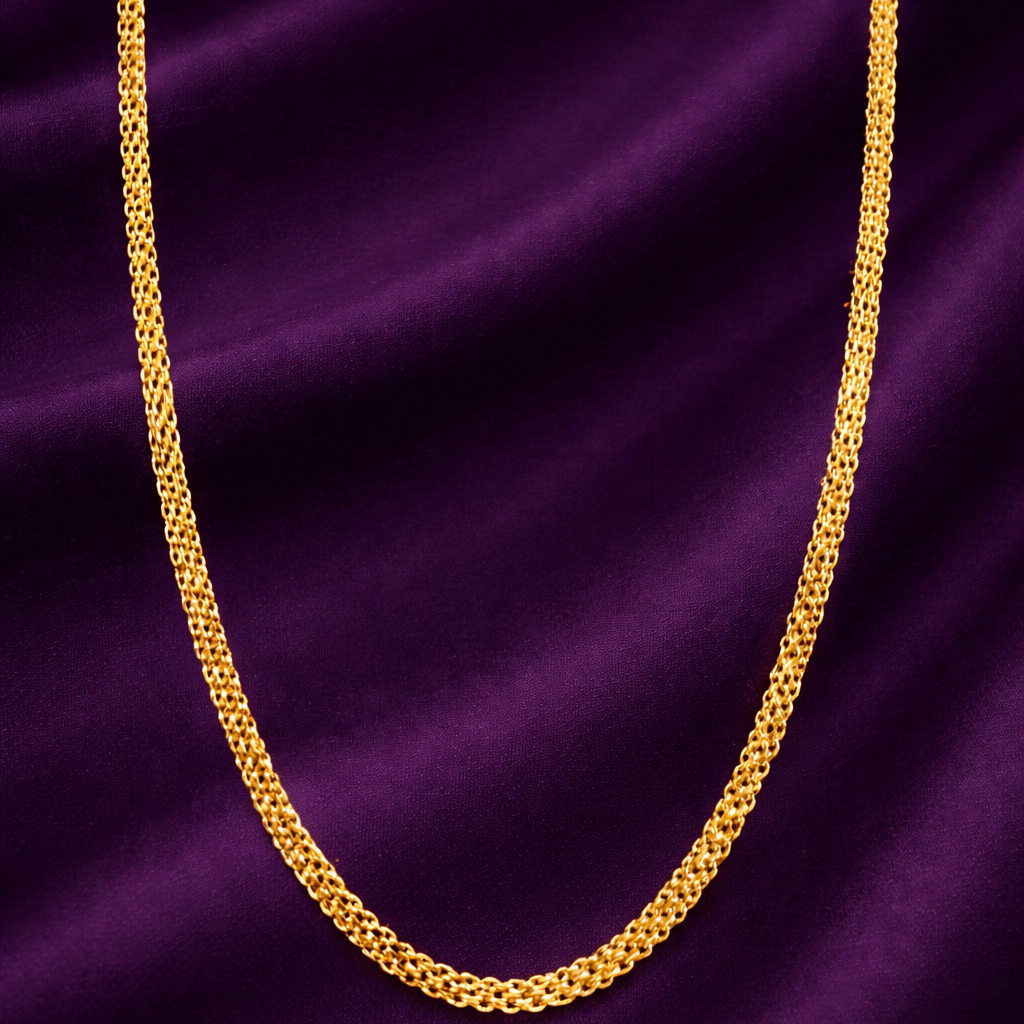 Classic Gold-Tone Twisted Chain