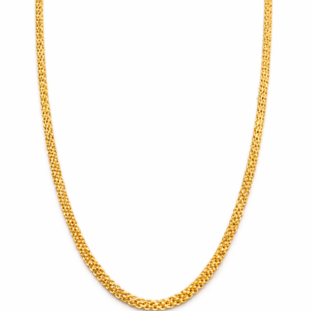 Classic Gold-Tone Twisted Chain
