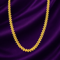 Elegant Gold-Tone Floral Link Chain